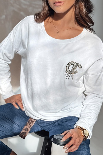 Női oversize blúz ICONIQ fehér Dstreet RY2694
