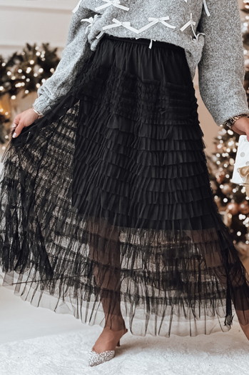 PASTELLA maxi szoknya fekete Dstreet CY0472