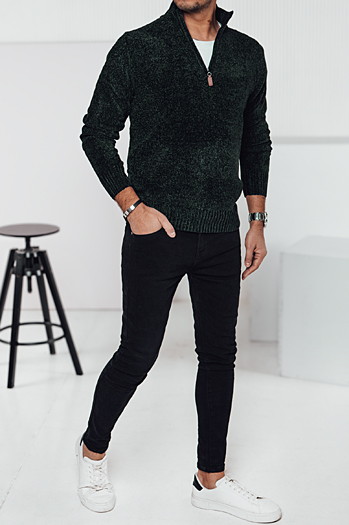 Férfi zöld pulóver Dstreet WX2239