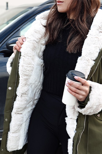 Női téli parka dzseki STARBURST zöld Dstreet TY4763