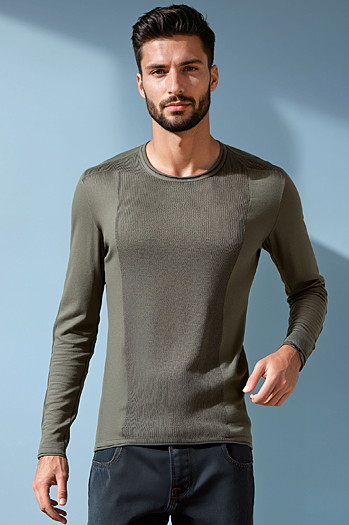 Férfi khaki pulóver WX2310