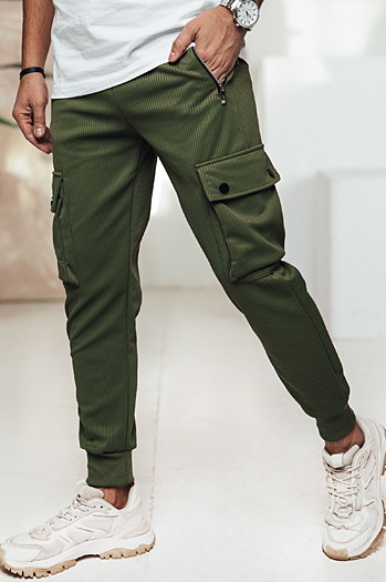Férfi cargo nadrág zöld Dstreet UX4460