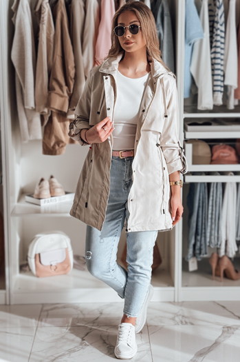 Női átmeneti parka dzseki STYLINA fehér Dstreet TY4787