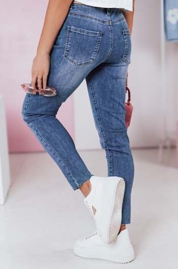 Női slim fit farmer DENIMFIT tengerészkék Dstreet UY2363