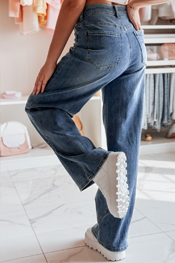 Női farmer buggyos nadrág BAGTRENDY kék Dstreet UY2372