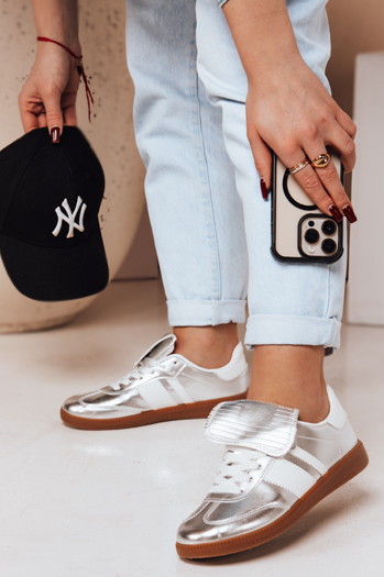 Női sportcipő SNIKARI silver Dstreet ZY0645 női sportcipő ZY0645