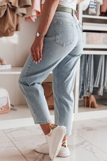 Női farmer mom fit nadrág JEANMOM kék Dstreet UY2421