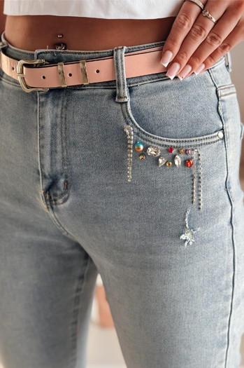 Női skinny farmer BLINGBLING kék Dstreet UY2451 Dstreet UY2451