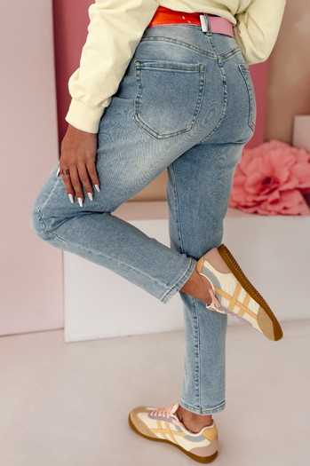 Női farmer mom fit nadrág NEWGEN kék Dstreet UY2470 Dstreet UY2470