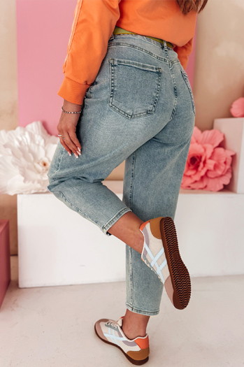 Női mom fit farmer nadrág MOMTEZ kék Dstreet UY2485 Dstreet UY2485