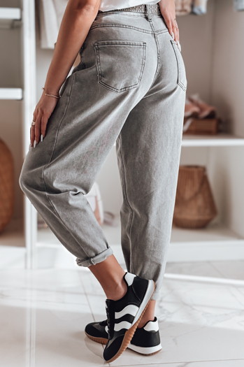 Női farmer boyfriend nadrág OLDRELAX szürke Dstreet UY2495