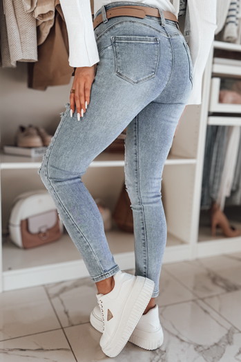 Női farmer skinny nadrág DEMISTYLE kék Dstreet UY2496
