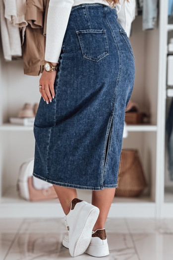 VISTANO kék Dstreet CY0485 farmer midi szoknya VISTANO kék Dstreet CY0485