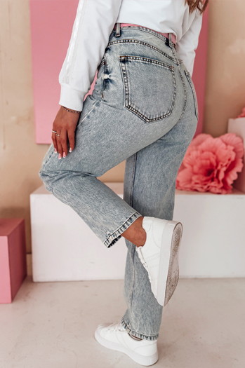 Női farmer mom fit nadrág MERTINE kék Dstreet UY2503