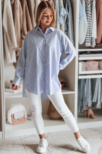 Női egyméretű hosszú oversize póló BLUSENA Dstreet DY0456