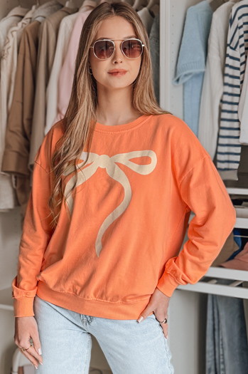 Női egyméretű oversize pulóver SOFTTIE narancssárga Dstreet BY1378