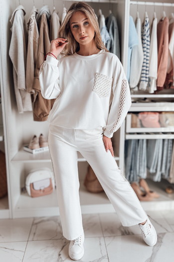 Női oversize pulóver LUXEEN ekrü Dstreet RY2793