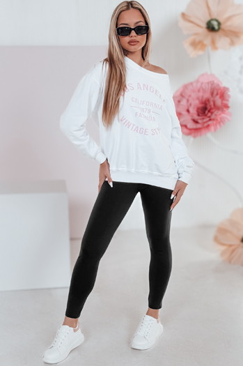 Női magas derekú leggings SOFLEGG fekete Dstreet UY2510