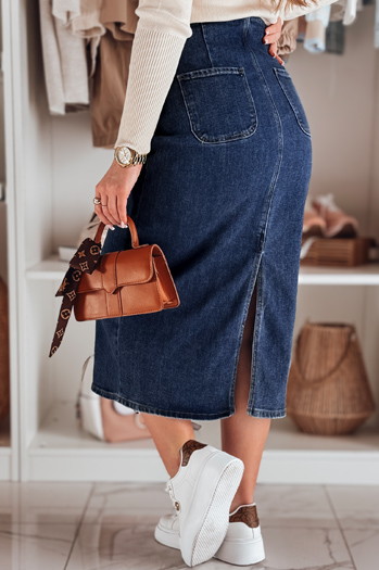 Női farmer midi szoknya BLUEVIC kék Dstreet CY0486