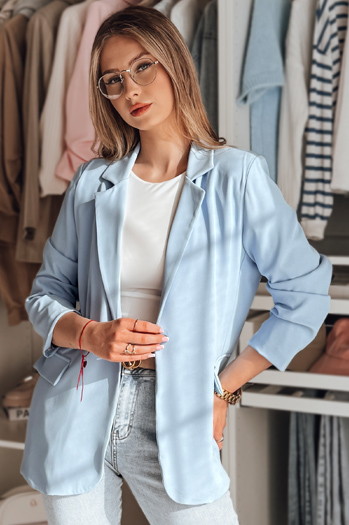 Női egyméretű oversize RESIDAL kék blézer Dstreet PY0121