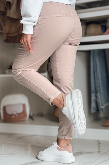 Női chino övvel MODELA rózsaszín Dstreet UY2569