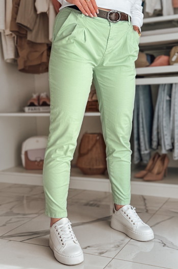 Női chino övvel MODELA menta Dstreet UY2631