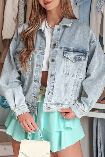 Női oversize farmer dzseki STEFANIA kék Dstreet TY4895