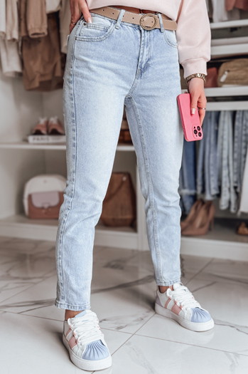 Női farmer slim fit nadrág NEOPASS csíkkal kék Dstreet UY2680
