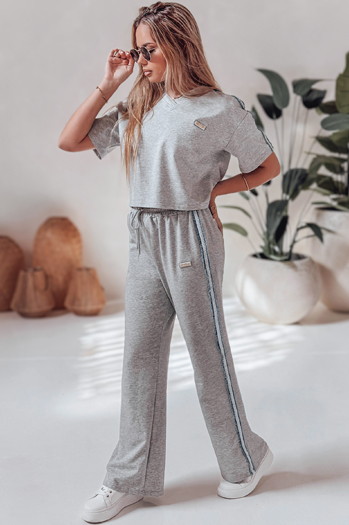 Női oversize edzőruha szett SPORT LIKE szürke Dstreet AY1145 AY1145