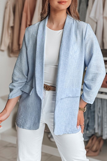 Női oversize kabát SOFT LOVE kék Dstreet PY0132 PY0132