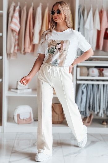 Női melegítőnadrág DRESSANIK ekrü Dstreet UY2703
