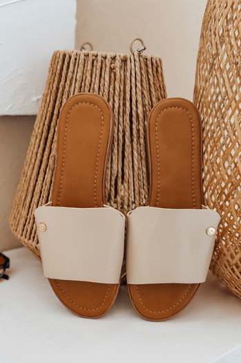 Női CHICBASE flip-flop bézs Dstreet ZY0937 ZY0937