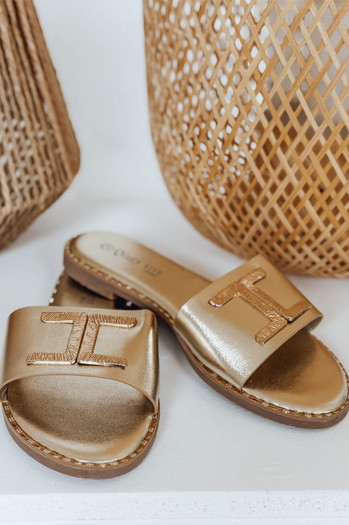Női flip-flopok GOLDISH arany Dstreet ZY0941
