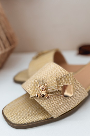 Női flip-flop TEDDYLUXE bézs Dstreet ZY0955 ZY0955