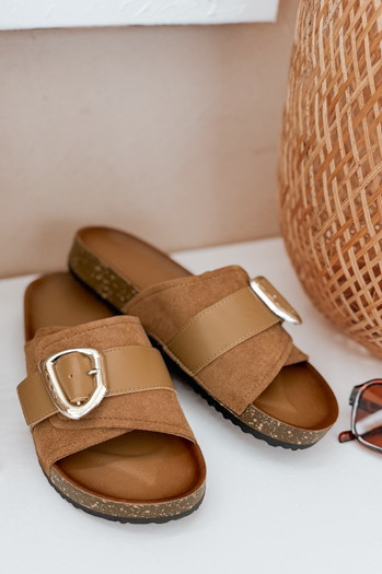 Női flip-flopok NOLVINA bézs Dstreet ZY0977