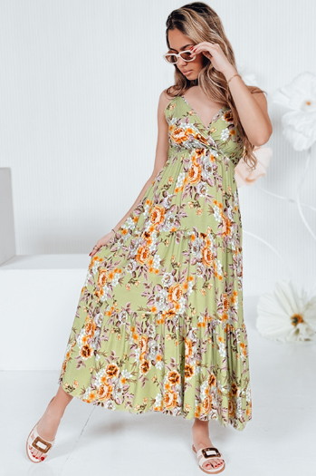 MISSBLOSSY zöld maxiruha Dstreet EY2619