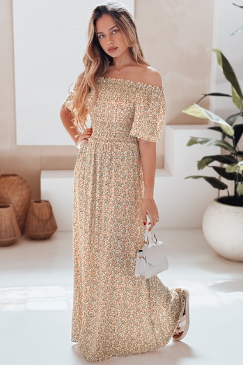 LOVEFLORA maxiruha narancssárga virágokból Dstreet EY2635