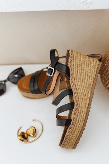 Női SUMMERUP szandál fekete Dstreet ZY0988 ZY0988