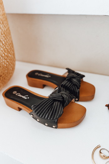 Női CHICWOOD flip-flopok fekete Dstreet ZY0990