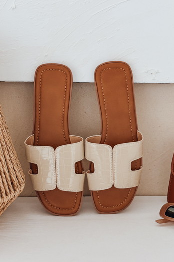 Női CREAMSTEP flip-flopok bézs Dstreet ZY0991