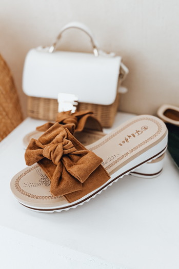 Női LOVESLIDE camel flip-flopok Dstreet ZY0996