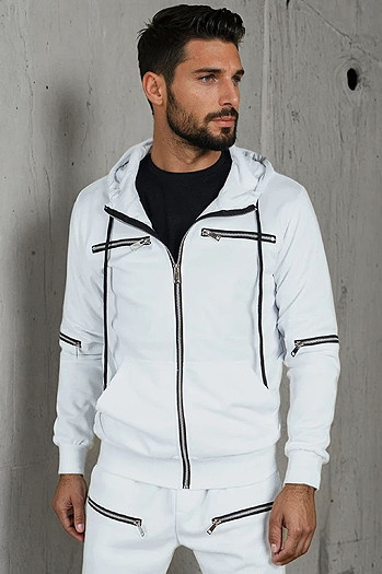 Férfi fehér tréningruha Dstreet AX0813