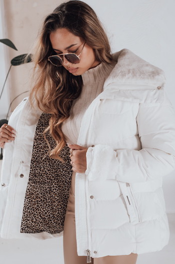 Női steppelt kabát WINTERGIRL fehér Dstreet TY4934 TY4934