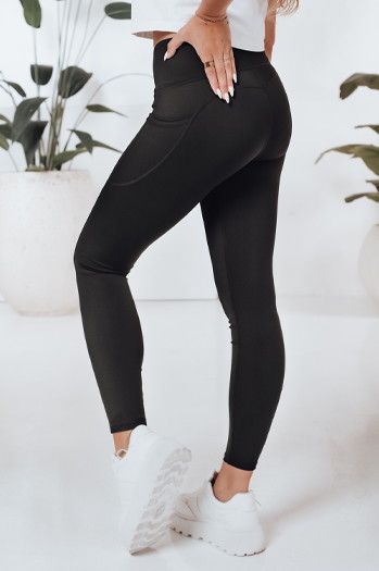 Női sportos leggings LEGGIVIBE fekete Dstreet UY2723