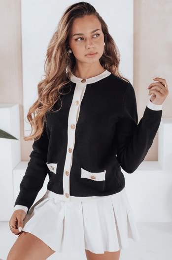 Női fekete CHICLINE Dstreet pulóver MY2558