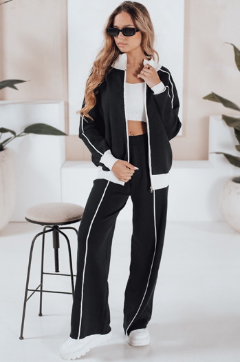 Női sportos szett MISSVIBES fekete Dstreet AY1155