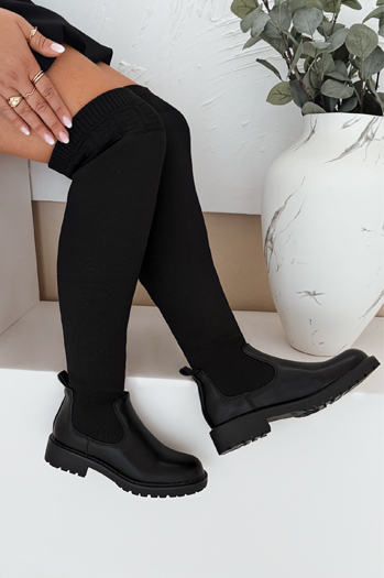 Női over-the-knee csizma fekete Dstreet ZY1006