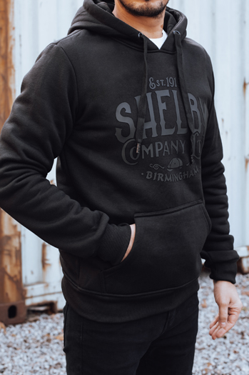 Férfi szigetelt kapucnis melegítőfelső fekete Dstreet BX5920