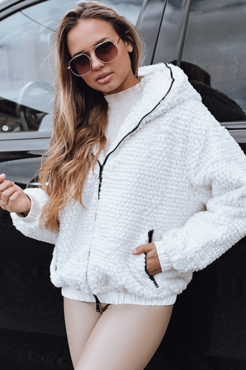 Női fehér kabát Dstreet TY5270 TY5270