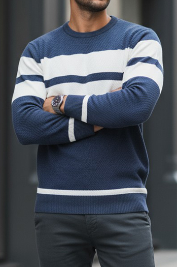 Férfi kék pulóver Dstreet WX2332